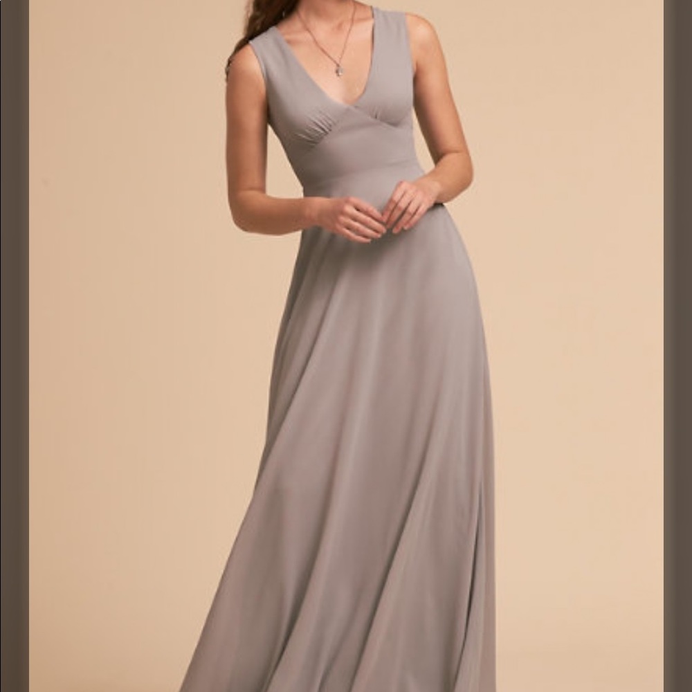 Anthropologie / BHLDN Grey Capulet Dress